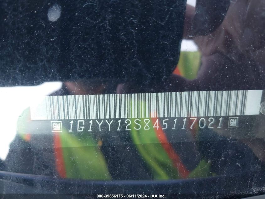 2004 Chevrolet Corvette Z06 Hardtop VIN: 1G1YY12S845117021 Lot: 39556175