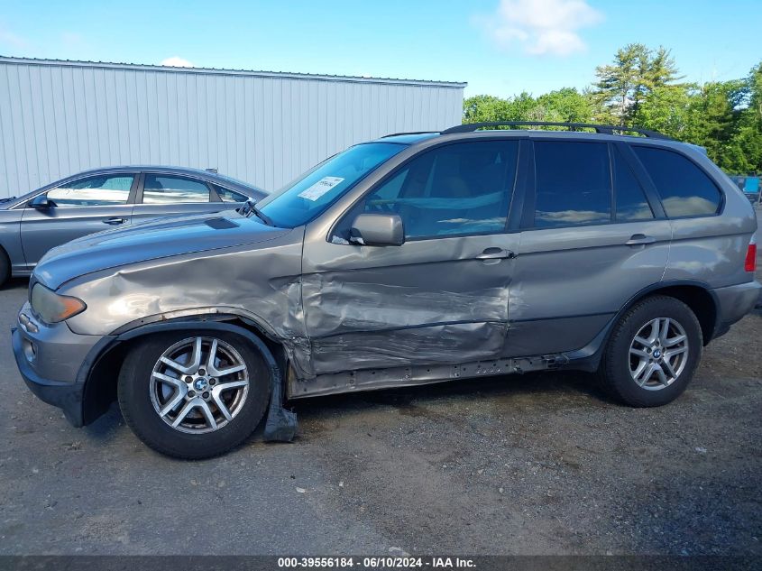 2005 BMW X5 3.0I VIN: 5UXFA13575LY14624 Lot: 39556184
