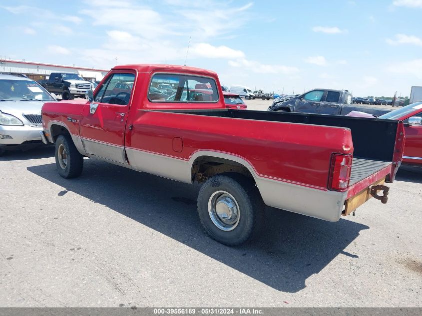 1991 Dodge W-Series W150 VIN: 1B7HM16Y3MS222326 Lot: 39556189