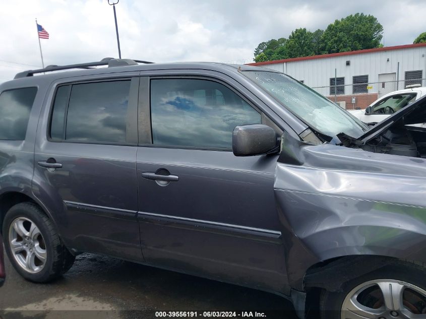 2014 Honda Pilot Ex-L VIN: 5FNYF3H52EB004451 Lot: 39556191