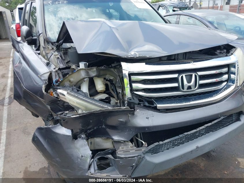 2014 Honda Pilot Ex-L VIN: 5FNYF3H52EB004451 Lot: 39556191