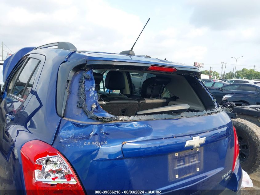 2015 Chevrolet Trax Lt VIN: 3GNCJRSBXFL233335 Lot: 39556218