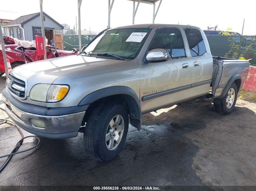 2002 Toyota Tundra Sr5 V8 VIN: 5TBBT441X2S265348 Lot: 39556238