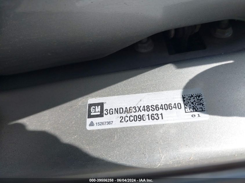 2008 Chevrolet Hhr Ss VIN: 3GNDA63X48S640640 Lot: 39556258