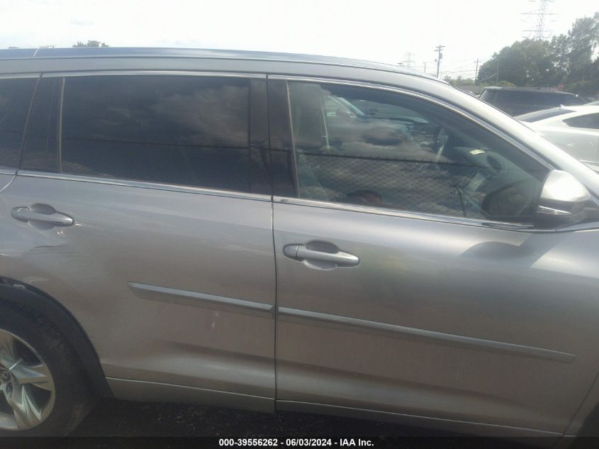 2016 Toyota Highlander Limited V6 VIN: 5TDDKRFH1GS293766 Lot: 39556262