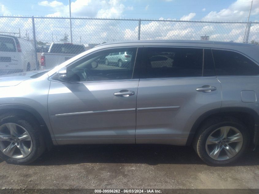 2016 Toyota Highlander Limited V6 VIN: 5TDDKRFH1GS293766 Lot: 39556262