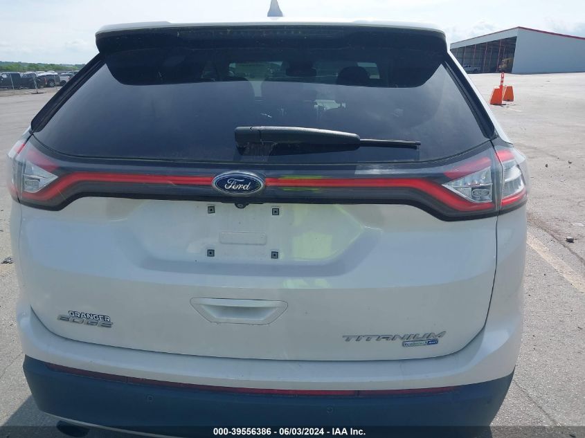 2016 Ford Edge Titanium VIN: 2FMPK4K92GBC50968 Lot: 39556386