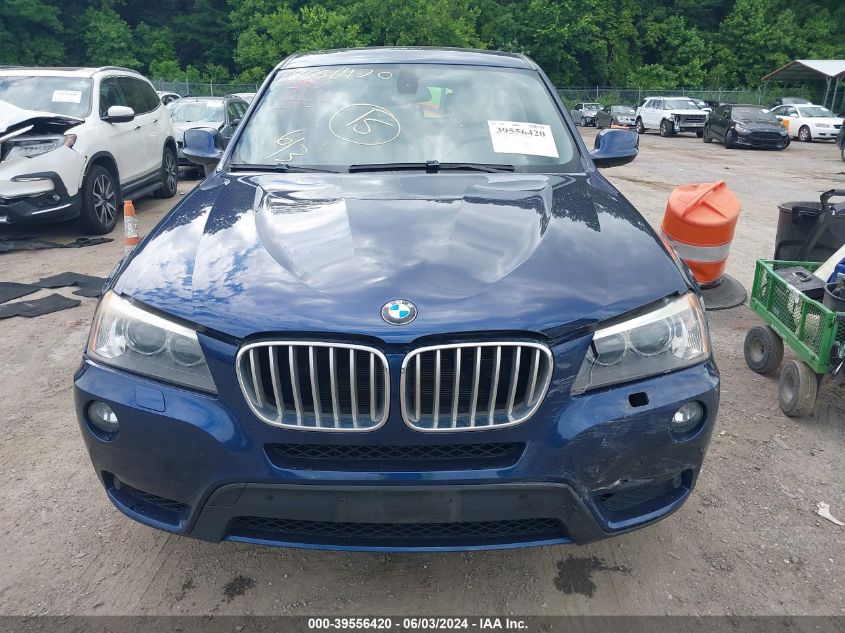 2011 BMW X3 xDrive35I VIN: 5UXWX7C51BL730330 Lot: 39556420