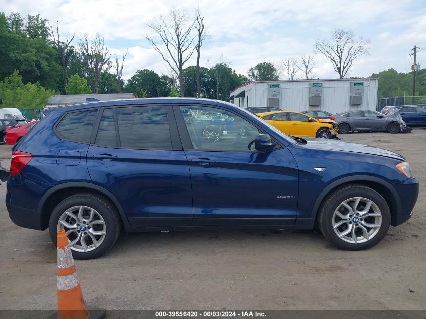 2011 BMW X3 xDrive35I VIN: 5UXWX7C51BL730330 Lot: 39556420