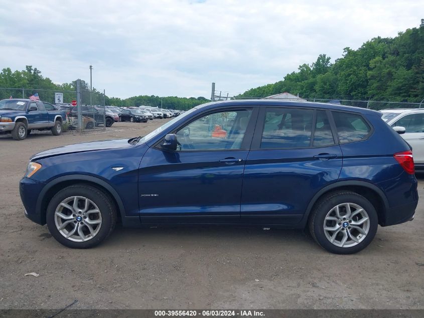 2011 BMW X3 xDrive35I VIN: 5UXWX7C51BL730330 Lot: 39556420