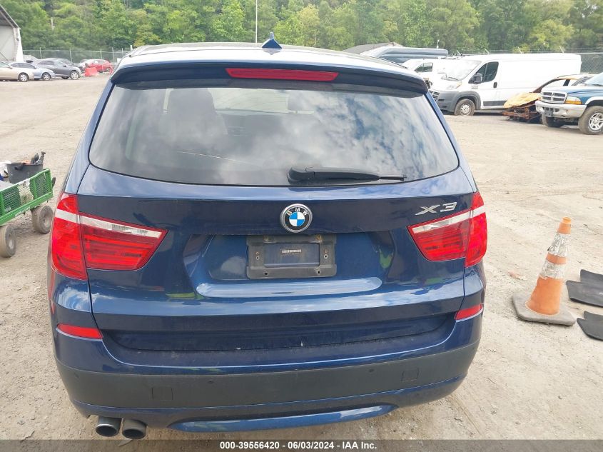 2011 BMW X3 xDrive35I VIN: 5UXWX7C51BL730330 Lot: 39556420