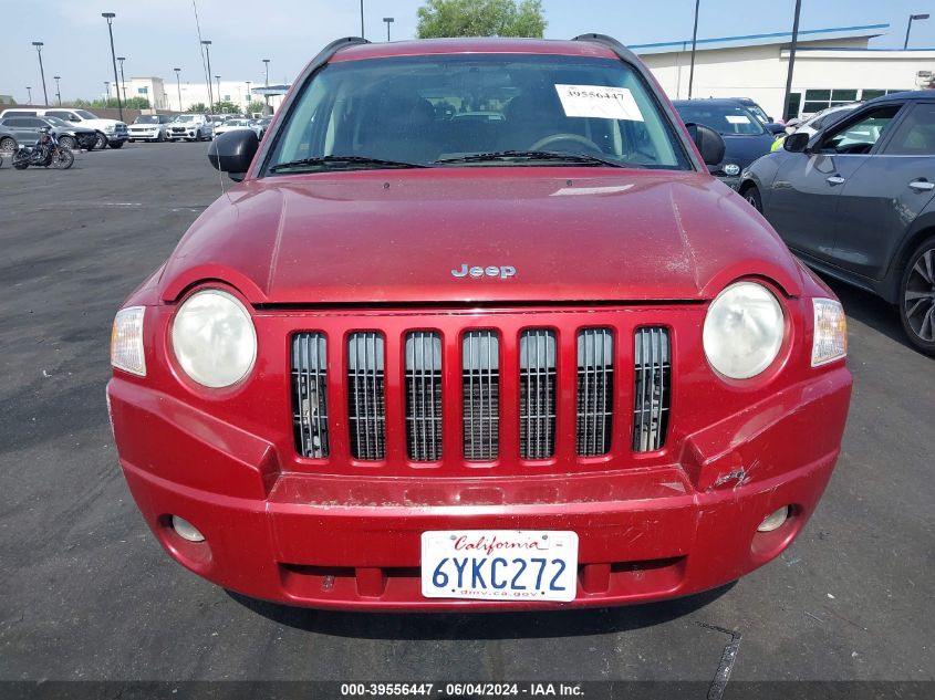 2008 Jeep Compass Sport VIN: 1J8FT47W88D711882 Lot: 39556447