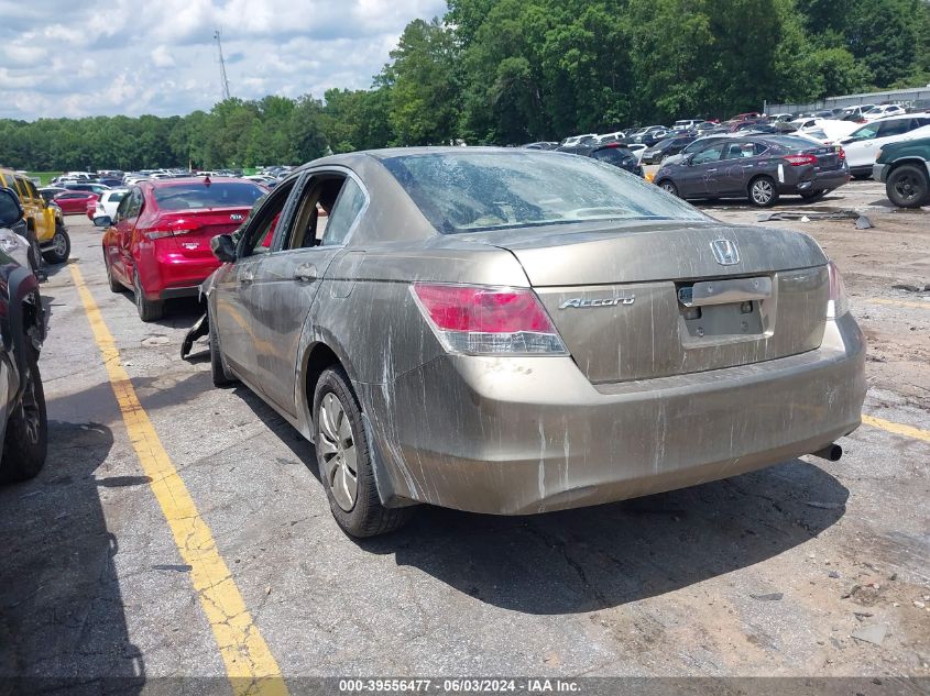 2008 Honda Accord 2.4 Lx VIN: 1HGCP26388A027704 Lot: 39556477