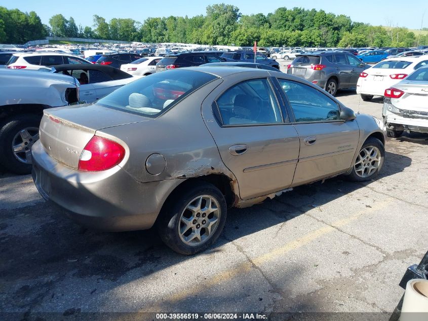 2000 Dodge Neon Es VIN: 1B3ES46C6YD702466 Lot: 39556519