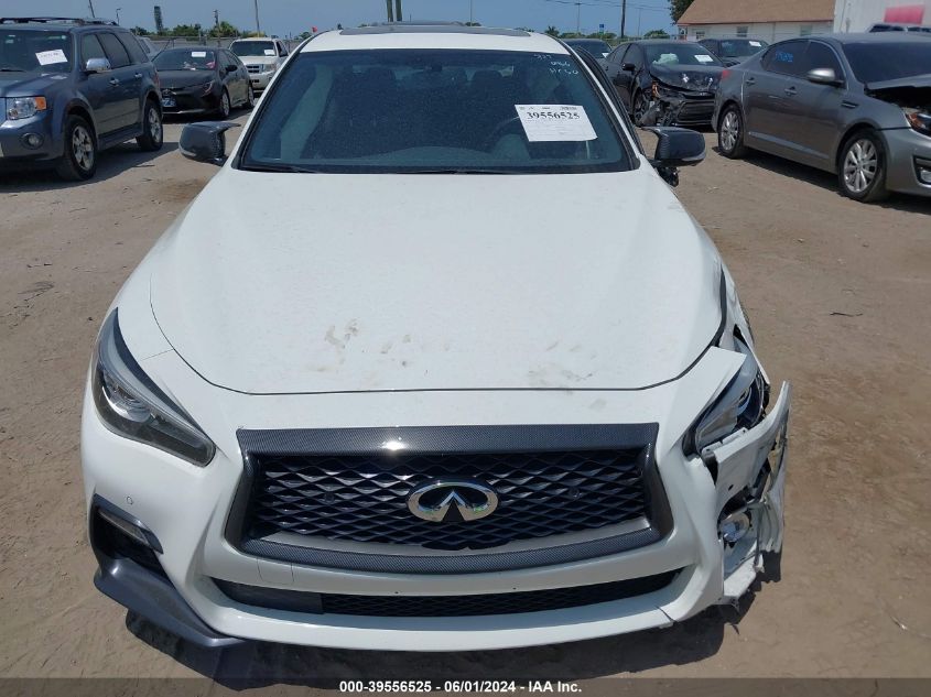 2018 Infiniti Q50 3.0T Red Sport 400 VIN: JN1FV7ARXJM480966 Lot: 39556525