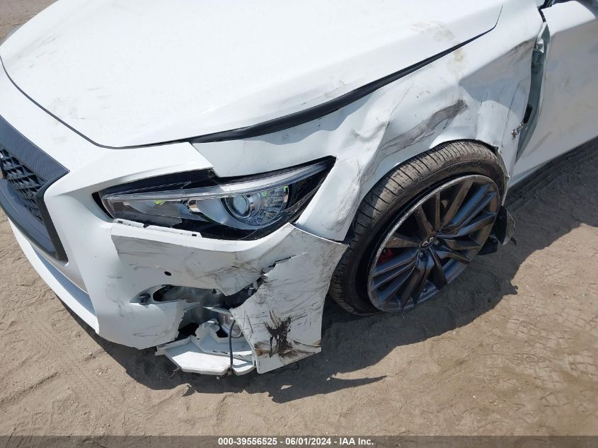 2018 Infiniti Q50 3.0T Red Sport 400 VIN: JN1FV7ARXJM480966 Lot: 39556525