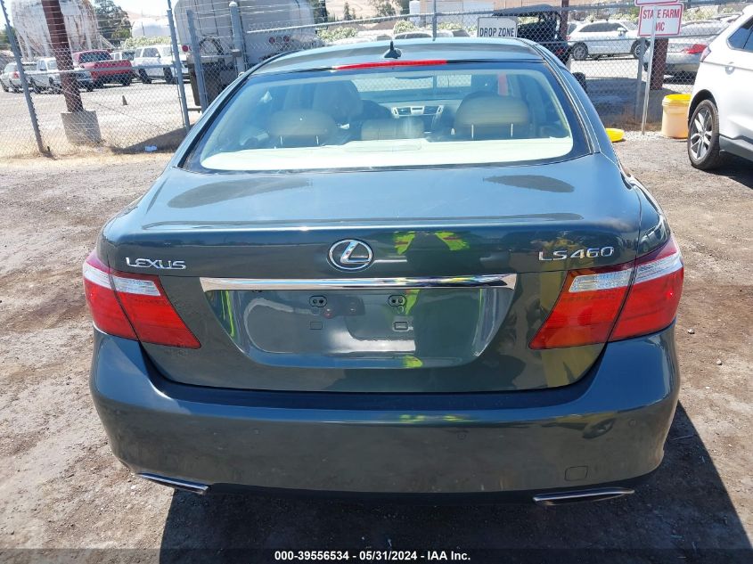 2007 Lexus Ls 460 VIN: JTHBL46F275047402 Lot: 39556534