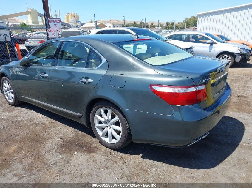 2007 Lexus Ls 460 VIN: JTHBL46F275047402 Lot: 39556534