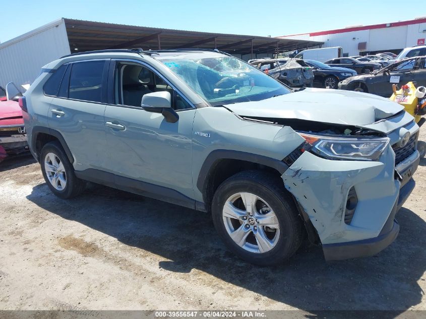 2021 Toyota Rav4 Xle Hybrid VIN: 4T3RWRFV4MU022341 Lot: 39556547