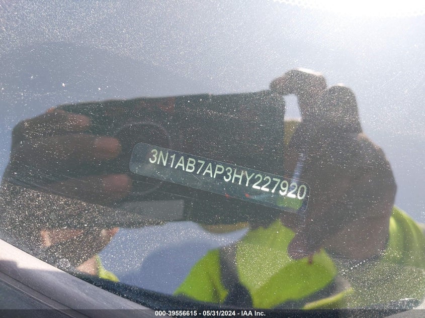 2017 Nissan Sentra Sv VIN: 3N1AB7AP3HY227920 Lot: 39556615
