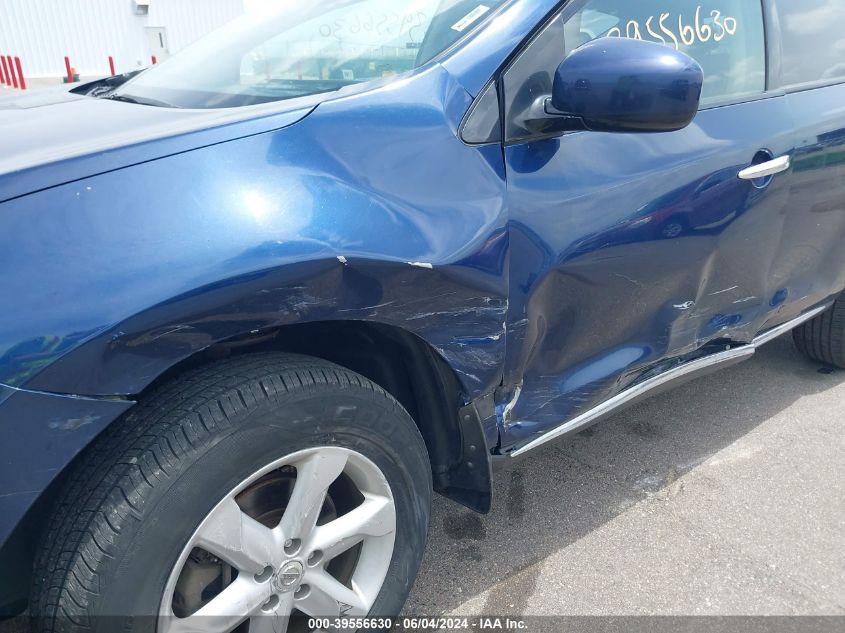 2009 Nissan Murano S VIN: JN8AZ18W79W102211 Lot: 39556630