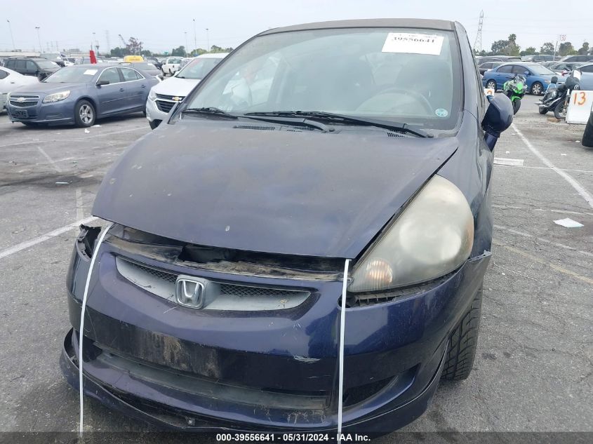 2008 Honda Fit Sport VIN: JHMGD38668S015162 Lot: 39556641