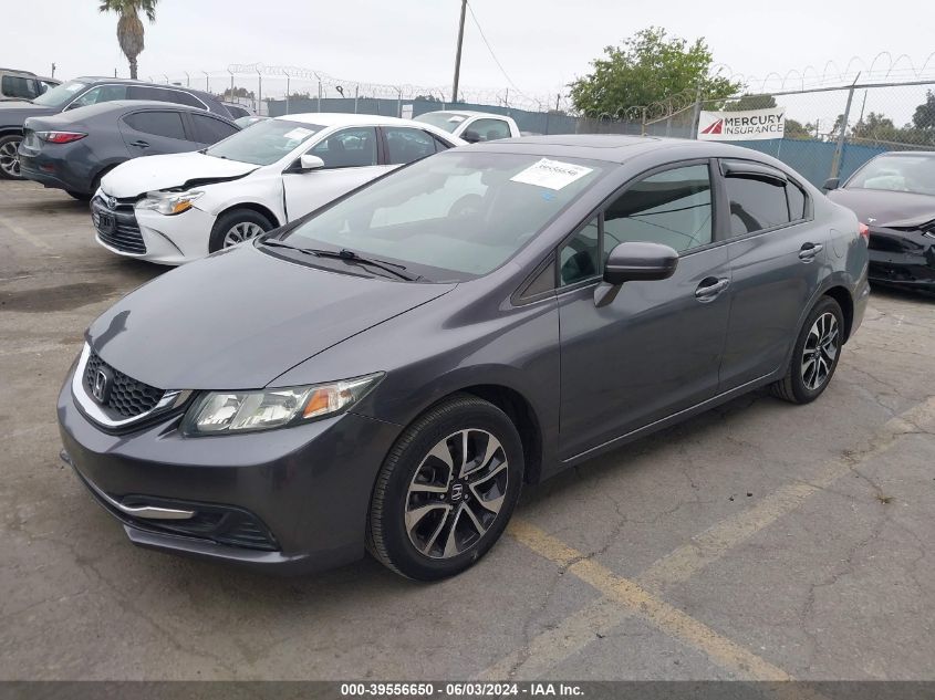 2015 Honda Civic Ex VIN: 2HGFB2F87FH539976 Lot: 39556650