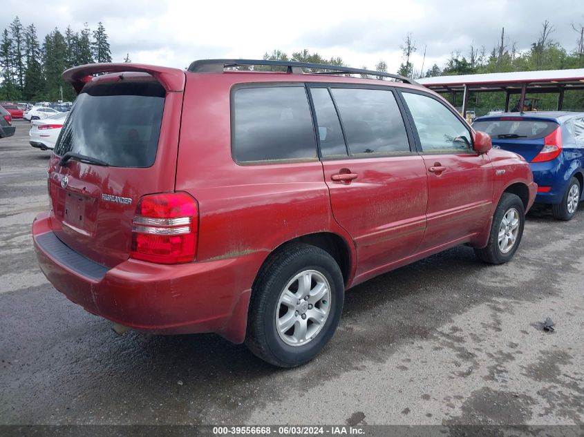 2003 Toyota Highlander Limited V6 VIN: JTEHF21A930148698 Lot: 39556668