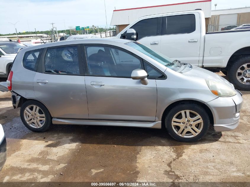 2007 Honda Fit Sport VIN: JHMGD38697S030740 Lot: 39556697