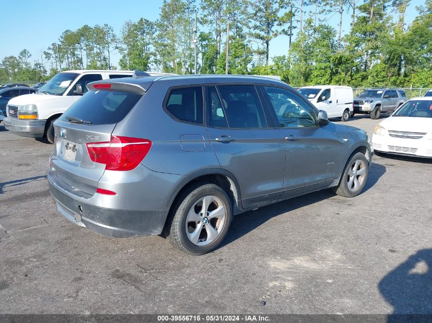 2011 BMW X3 xDrive28I VIN: 5UXWX5C51BL711717 Lot: 39556715