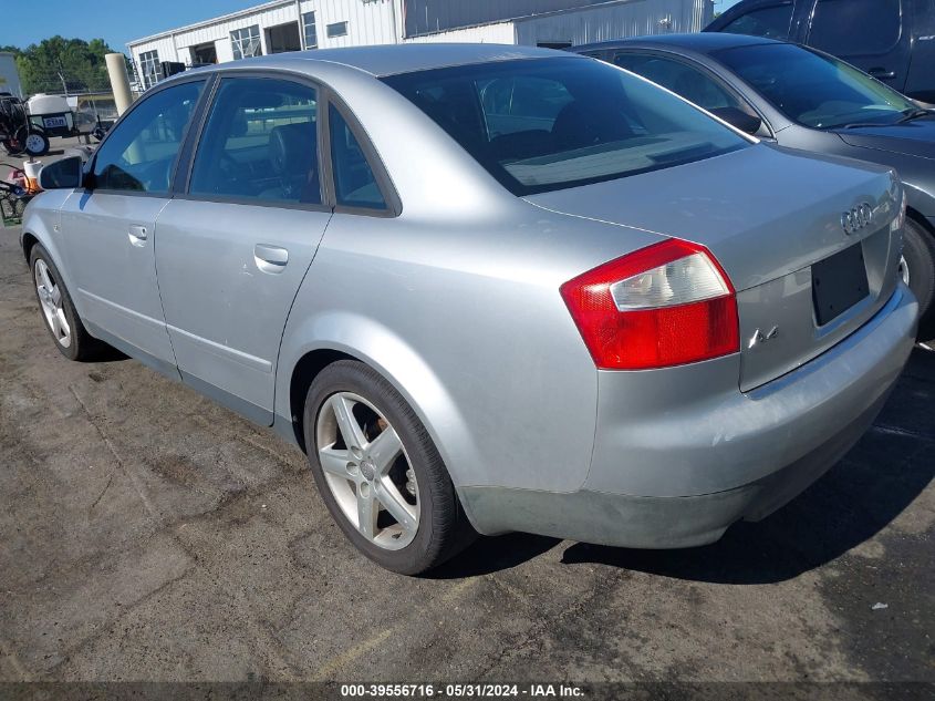 2004 Audi A4 1.8T VIN: WAULC68E04A103634 Lot: 39556716