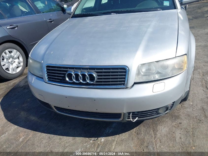 2004 Audi A4 1.8T VIN: WAULC68E04A103634 Lot: 39556716