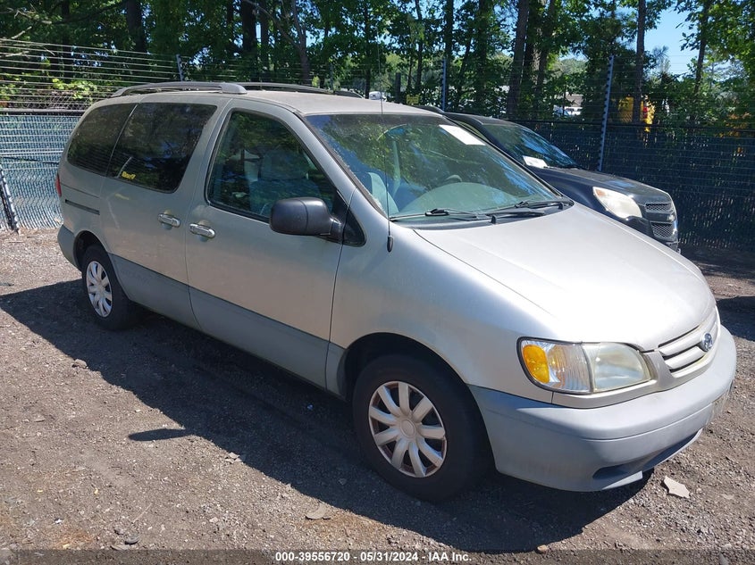 2001 Toyota Sienna Le VIN: 4T3ZF13CX1U399076 Lot: 39556720