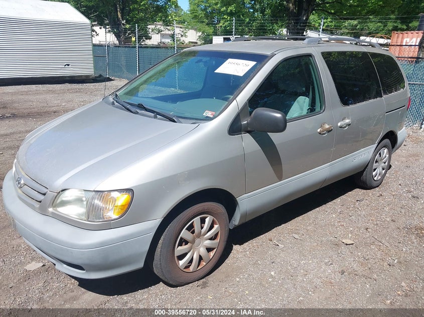 2001 Toyota Sienna Le VIN: 4T3ZF13CX1U399076 Lot: 39556720