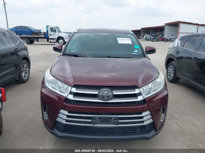 2018 Toyota Highlander Xle VIN: 5TDKZRFH1JS269638 Lot: 39556749