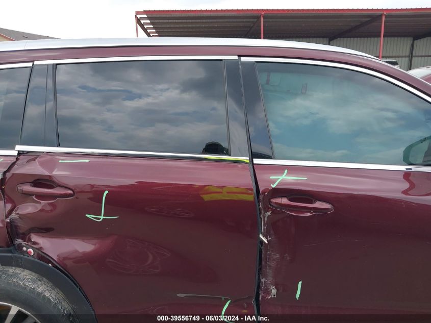 2018 Toyota Highlander Xle VIN: 5TDKZRFH1JS269638 Lot: 39556749