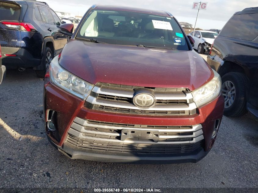 2018 Toyota Highlander Xle VIN: 5TDKZRFH1JS269638 Lot: 39556749