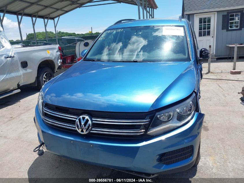 2017 Volkswagen Tiguan 2.0T/2.0T S VIN: WVGBV7AX4HK042200 Lot: 39556781