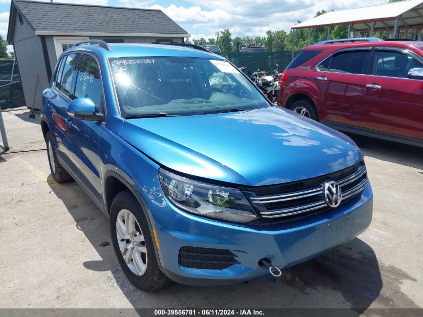 2017 Volkswagen Tiguan 2.0T/2.0T S VIN: WVGBV7AX4HK042200 Lot: 39556781