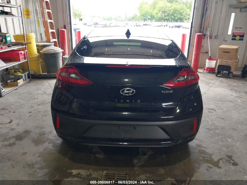 2019 Hyundai Ioniq Hybrid Sel VIN: KMHC75LC0KU117273 Lot: 39556817