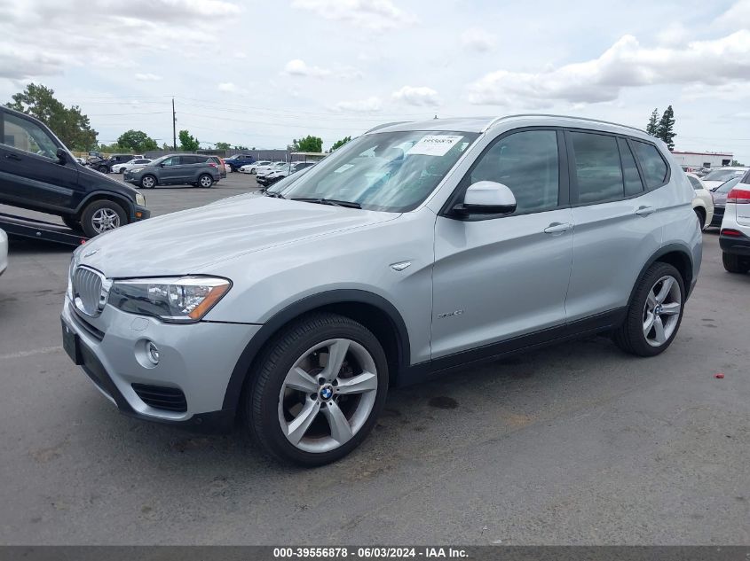 2017 BMW X3 xDrive28I VIN: 5UXWX9C34H0W78003 Lot: 39556878