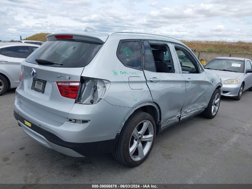 2017 BMW X3 xDrive28I VIN: 5UXWX9C34H0W78003 Lot: 39556878