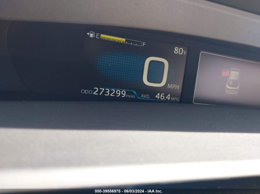 2019 Toyota Prius L Eco VIN: JTDKARFU9K3089475 Lot: 39556975