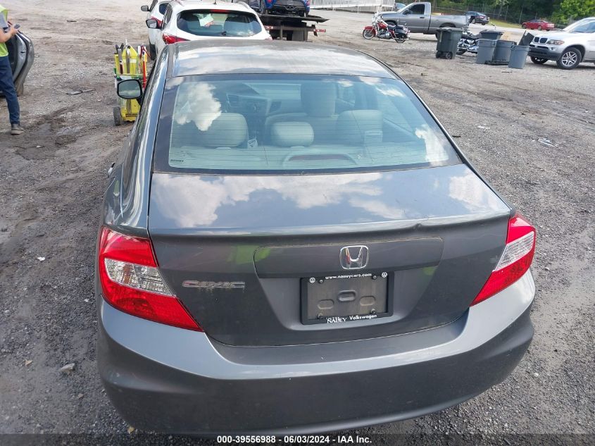 2012 Honda Civic Lx VIN: 19XFB2F53CE033119 Lot: 39556988