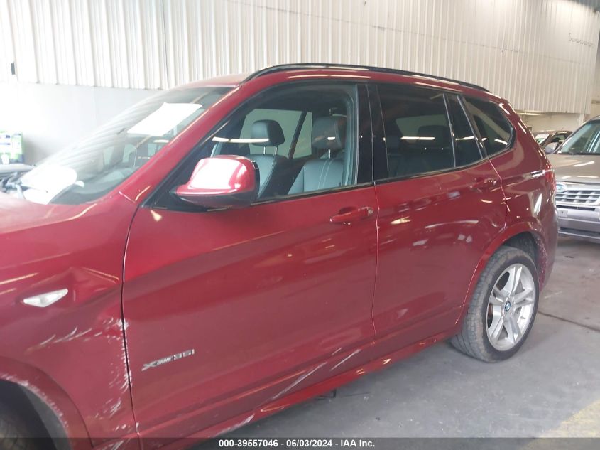 2014 BMW X3 xDrive35I VIN: 5UXWX7C58E0E82165 Lot: 39557046