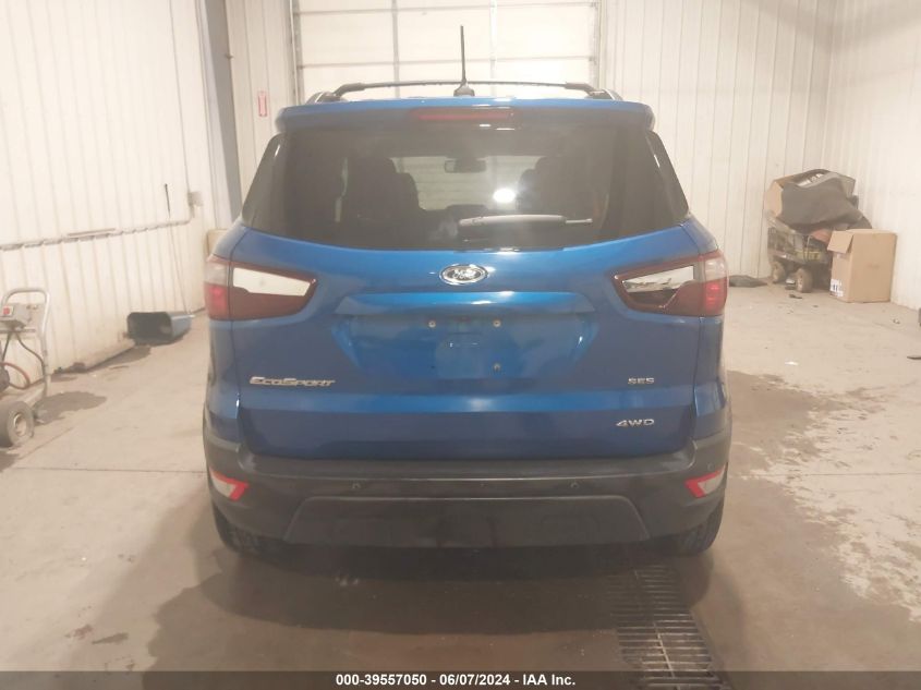 2018 Ford Ecosport Ses VIN: MAJ6P1CL7JC210571 Lot: 39557050
