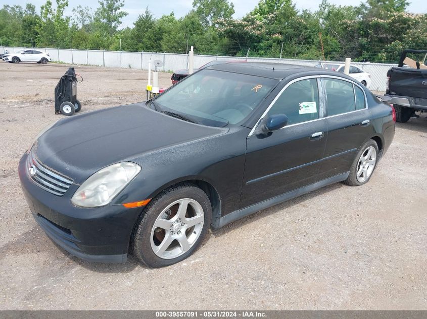 2003 Infiniti G35 Luxury Leather VIN: JNKCV51E23M308207 Lot: 39557091