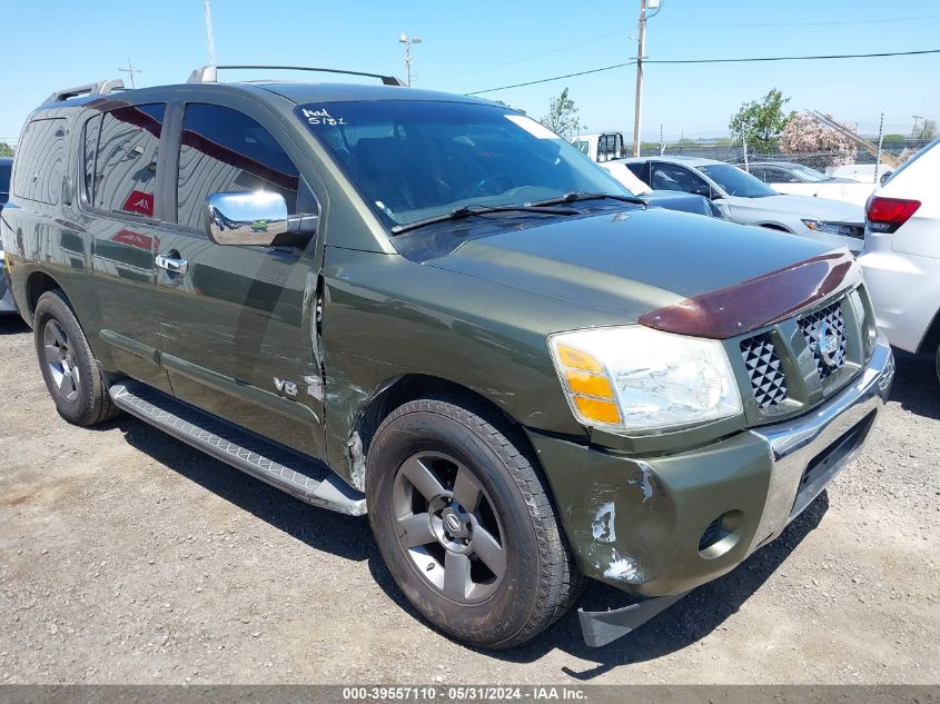 2005 Nissan Armada Se VIN: 5N1AA08A35N718419 Lot: 39557110