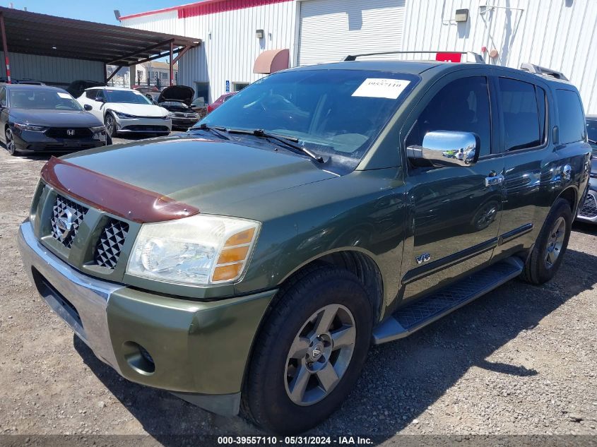 2005 Nissan Armada Se VIN: 5N1AA08A35N718419 Lot: 39557110