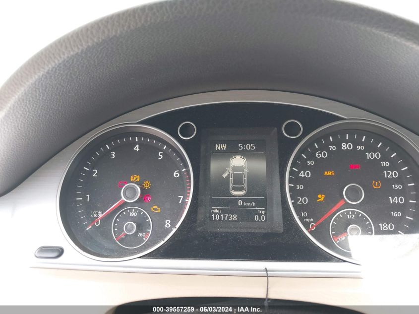 2013 Volkswagen Cc 2.0T Sport VIN: WVWAP7AN8DE510706 Lot: 39557259